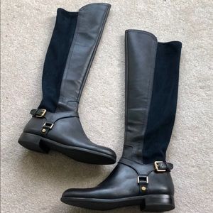 Like new- Franco sarto brand navy blue boots